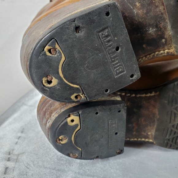 Steel Cap Vintage Leather Cowboy Boots - Picture 8 of 16